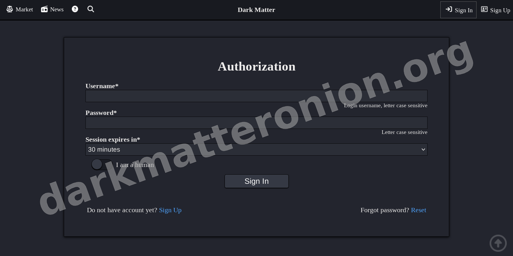 User Login Interface